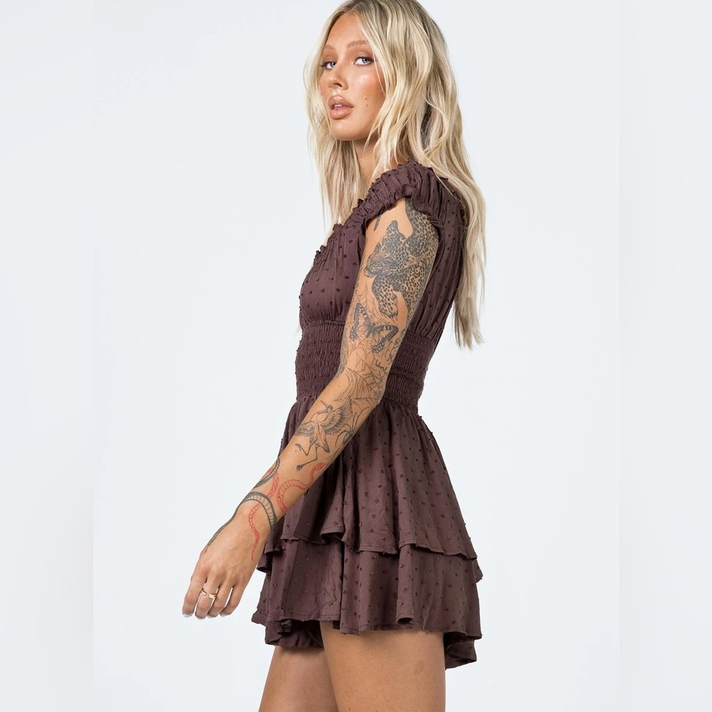 Princess Polly Chocolate Brown The Love Galore Romper - Picture 4 of 12